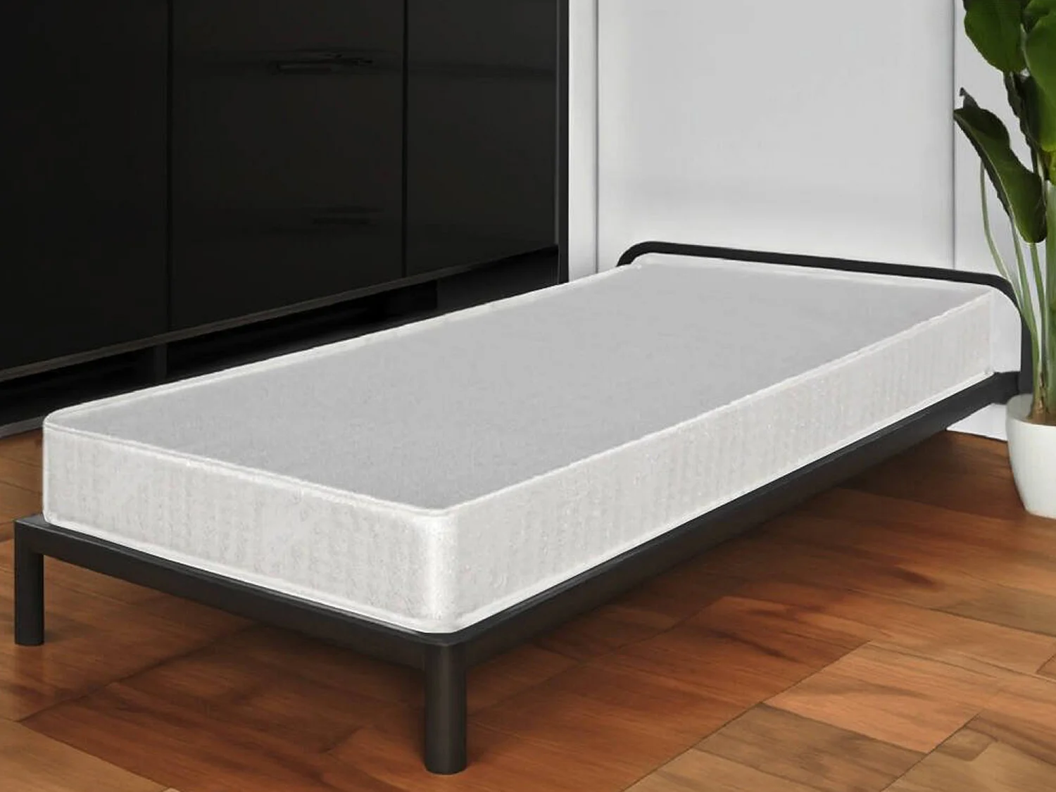 Einzelmatratze Dabastoflo, Matratze aus Polyurethanschaum, vakuumgerollte Matratze, 100% Made in Italy, 80x190x18 cm
