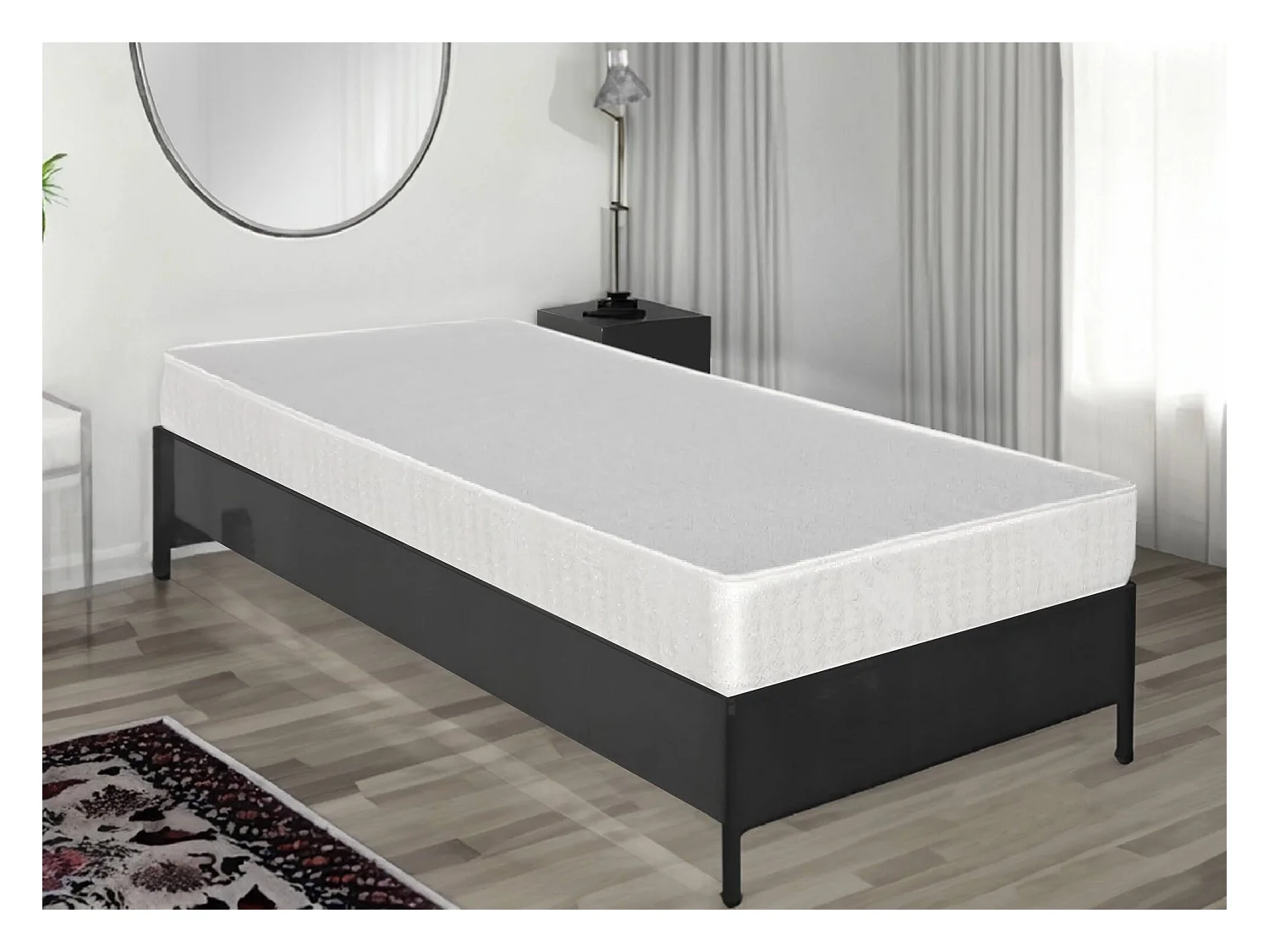 Matelas simple Dabastoflo, matelas en polyuréthane expansé, matelas roulé sous vide, 100% Made in Italy, 80x190h14 cm