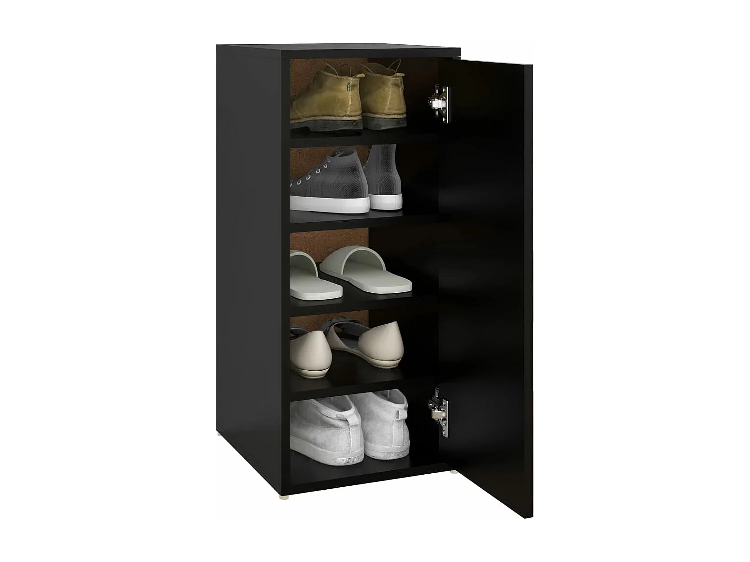 Schuhschrank Schuhregal Schwarz 32x35x70 cm Holzwerkstoff -gkd75036