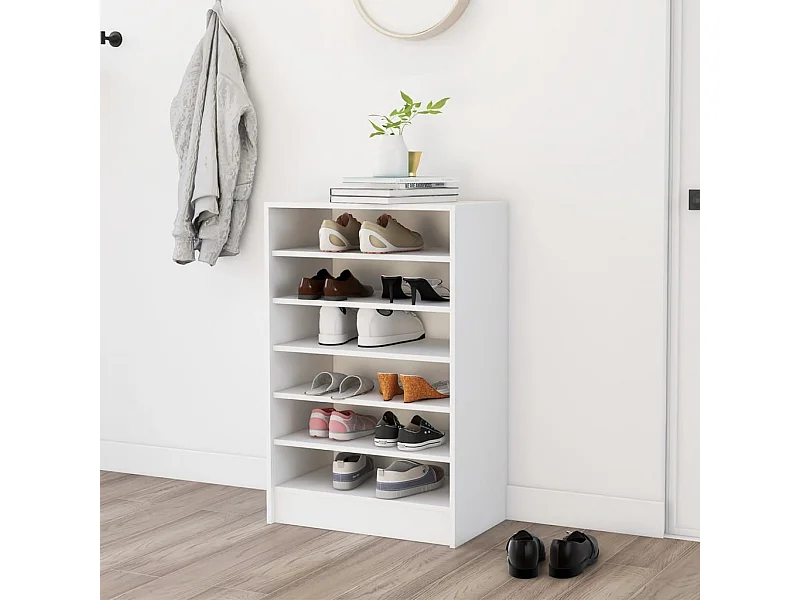 Schuhschrank Schuhregal Weiß 60x35x92 cm Holzwerkstoff -gkd67813