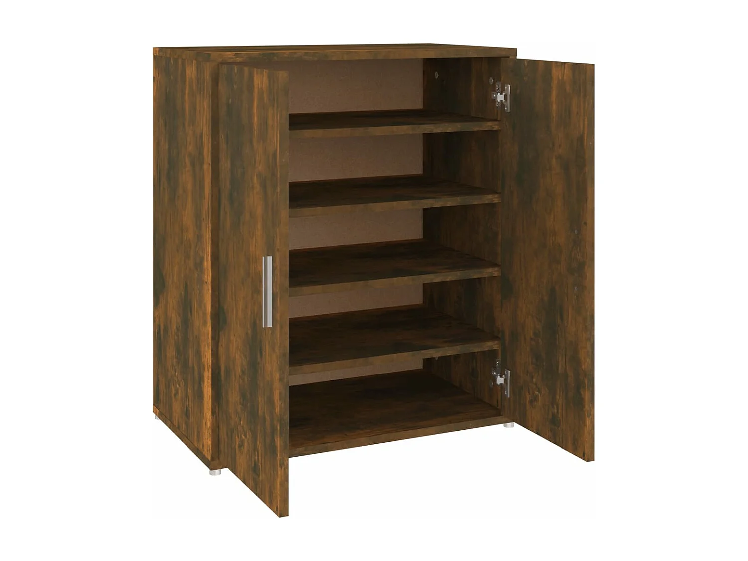 Schuhschrank Schuhregal Räuchereiche 60x35x70 cm Holzwerkstoff -gkd70828