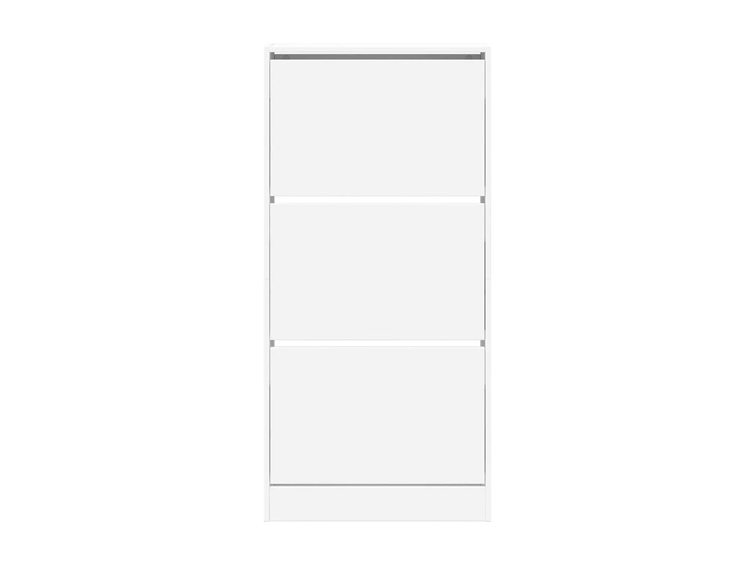 Schuhschrank Schuhregal Weiß 60x21x125,5 cm Holzwerkstoff -gkd13437