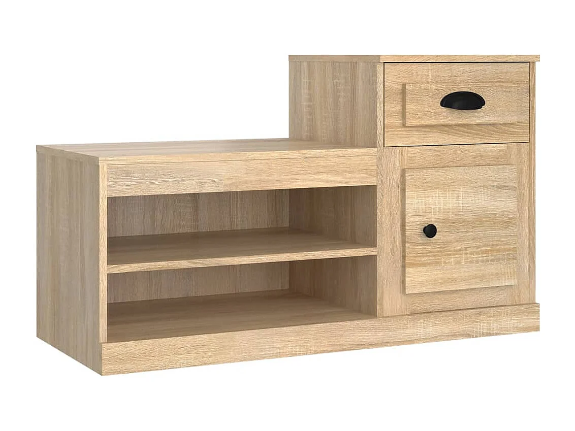 Schuhschrank Schuhregal Sonoma-Eiche 100x42x60 cm Holzwerkstoff -gkd42026