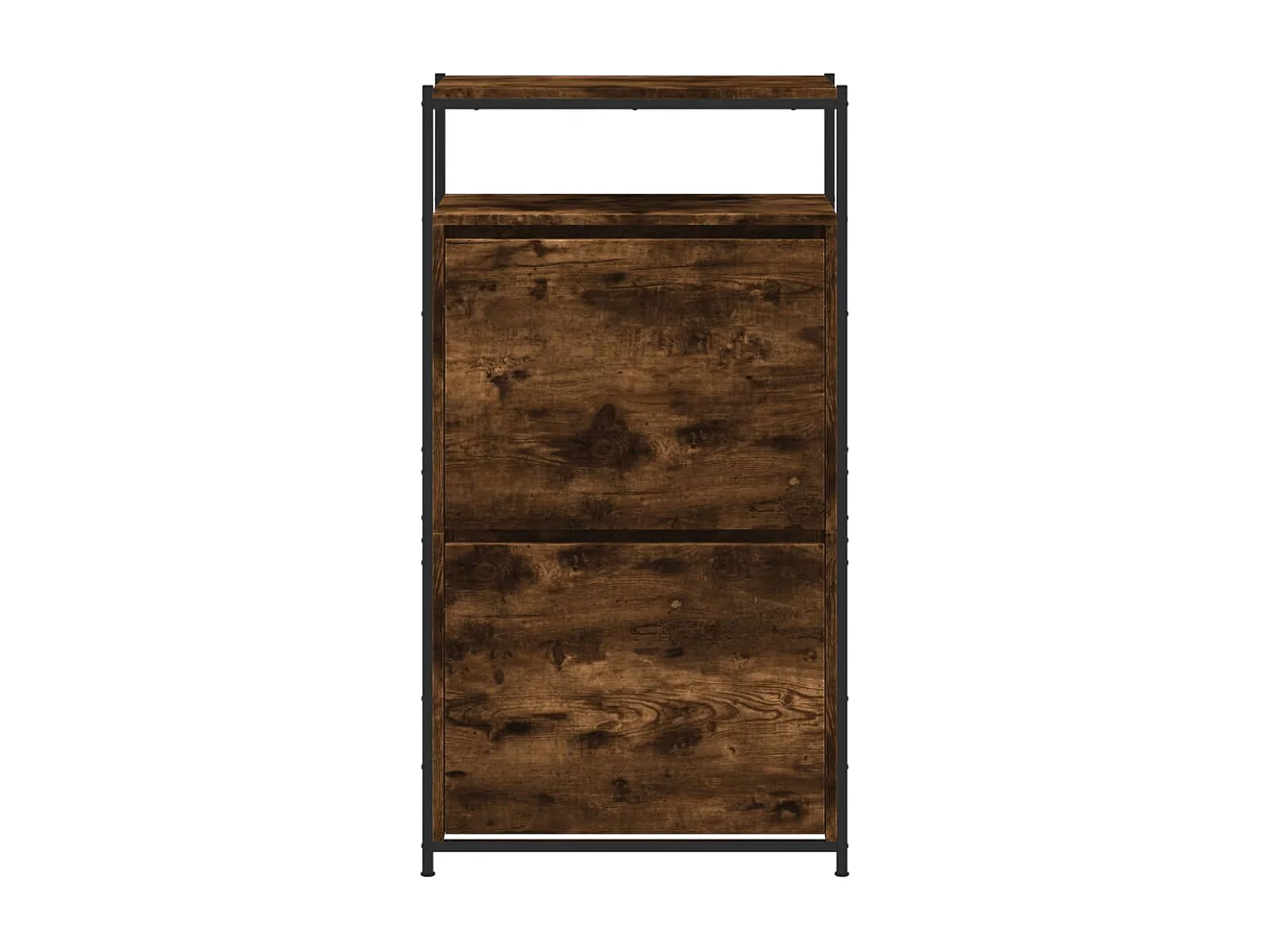 Schuhschrank Schuhregal Räuchereiche 60x34x112 cm Holzwerkstoff -gkd45678