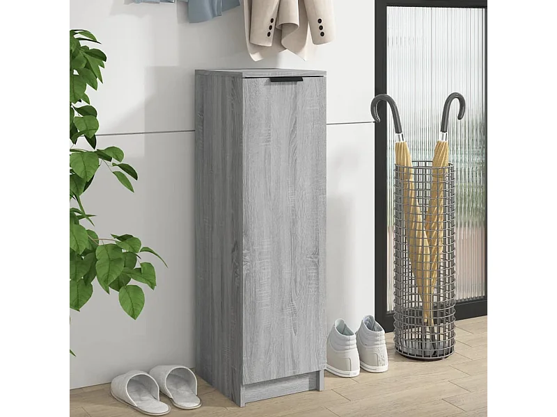Schuhschrank Schuhregal Grau Sonoma 30x35x100 cm Holzwerkstoff -gkd98329