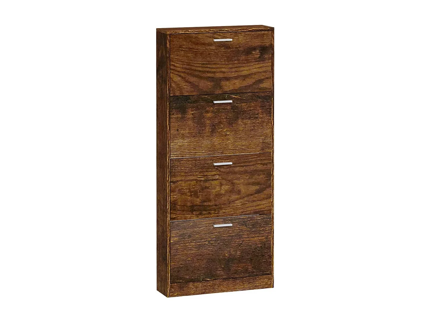 Schuhschrank Schuhregal Räuchereiche 59x17x150 cm Holzwerkstoff -gkd44500