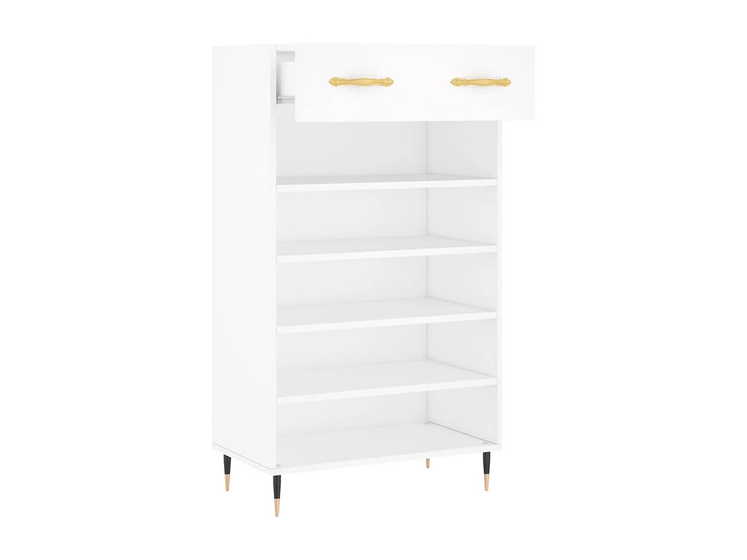 Schuhschrank Schuhregal Weiß 60x35x105 cm Holzwerkstoff -gkd30443