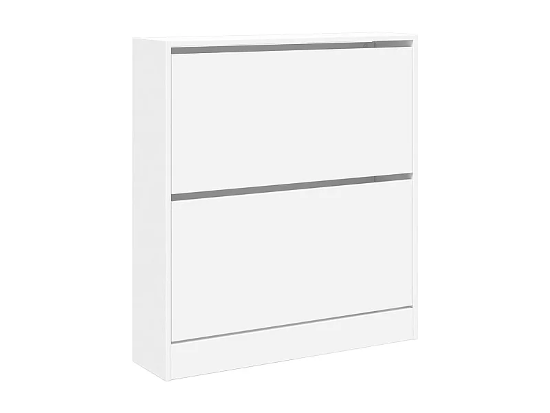 Schuhschrank Schuhregal Weiß 80x21x87,5 cm Holzwerkstoff -gkd95699