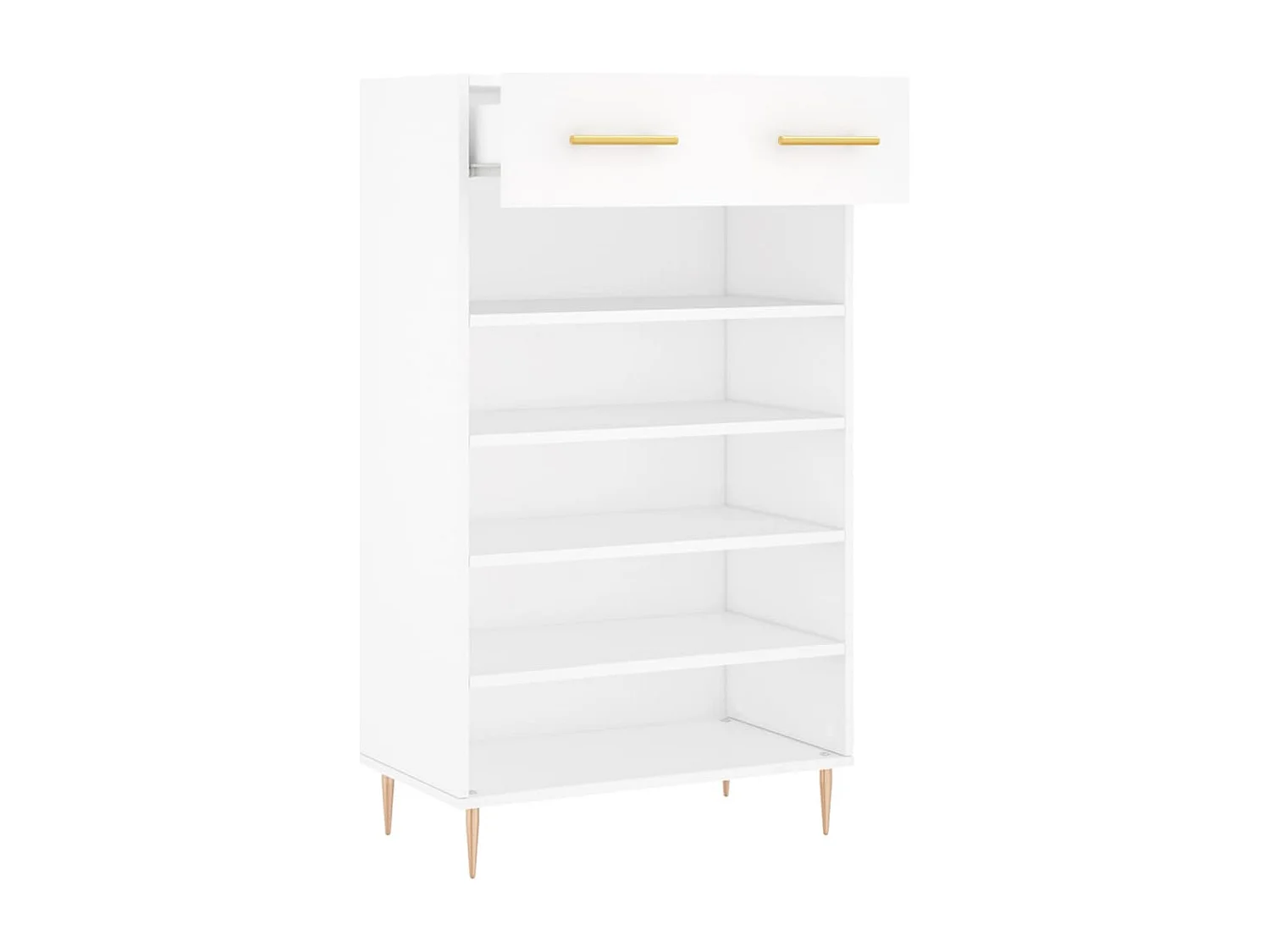 Schuhschrank Schuhregal Weiß 60x35x105 cm Holzwerkstoff -gkd98038