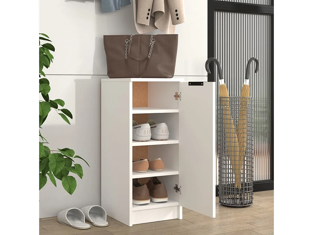 Schuhschrank Schuhregal Weiß 30x35x70 cm Holzwerkstoff -gkd36355
