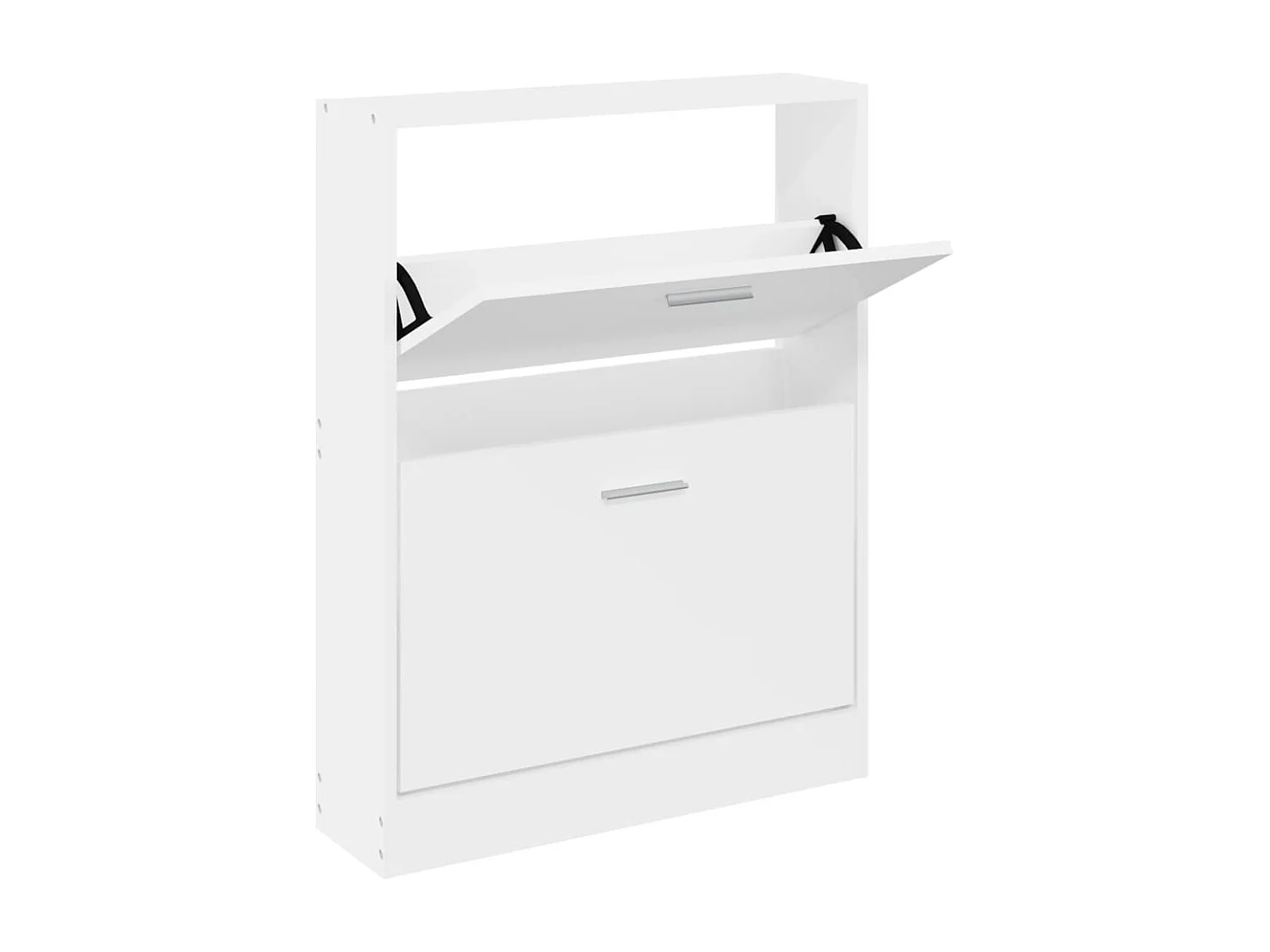 Schuhschrank Schuhregal Weiß 59x17x81 cm Holzwerkstoff -gkd54493