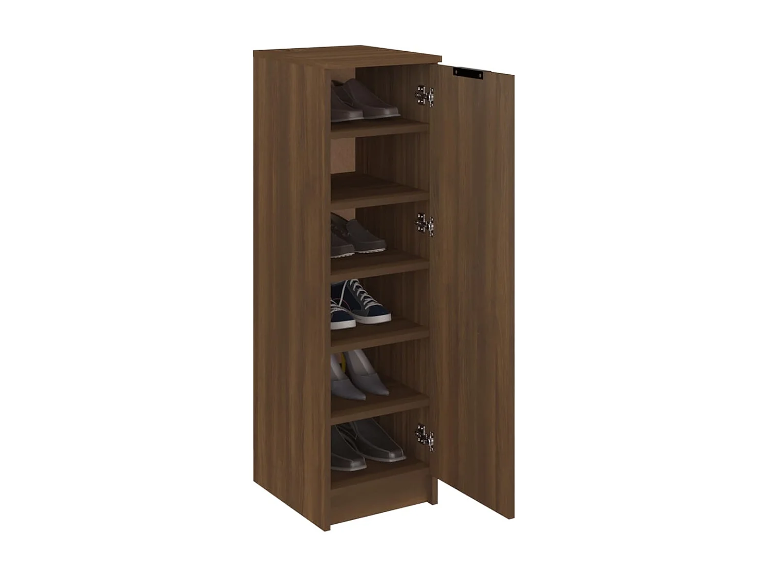 Schuhschrank Schuhregal Braun Eichen-Optik 30x35x100 cm Holzwerkstoff -gkd41095