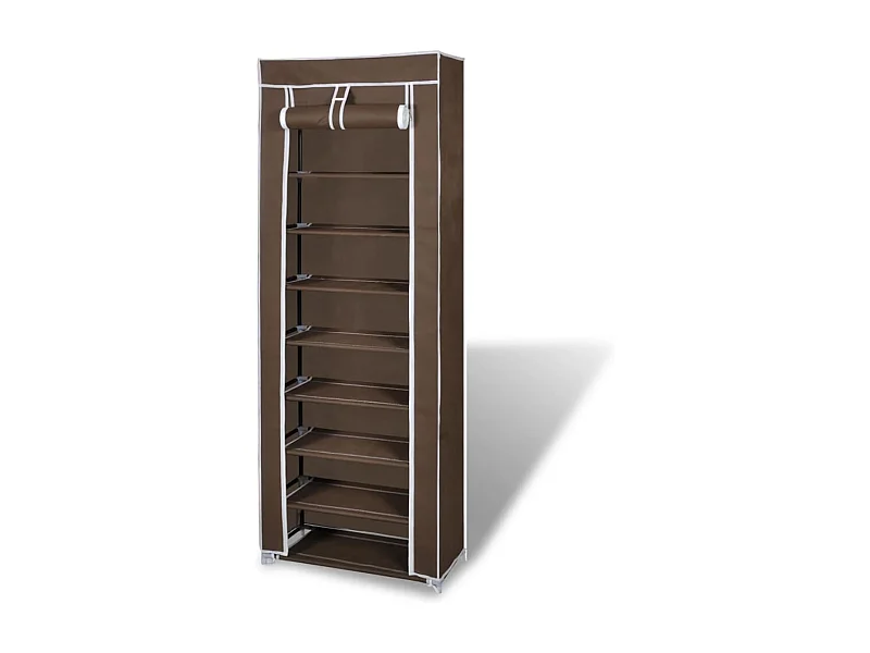 Schuhschrank Modernes Schuhregal 8 Schicht 57 x29 x162 cm Braun -gkd45163