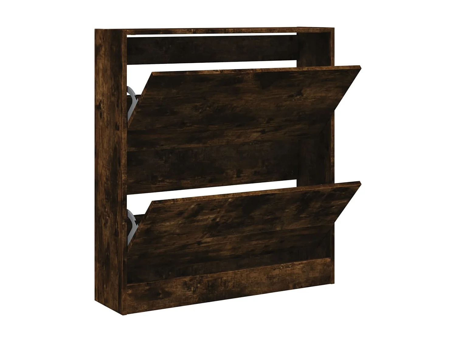 Schuhschrank Schuhregal Räuchereiche 80x21x87,5 cm Holzwerkstoff -gkd57116