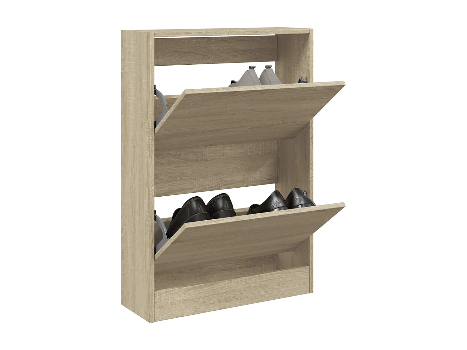 Schuhschrank Schuhregal Sonoma-Eiche 60x21x87,5 cm Holzwerkstoff -gkd80130