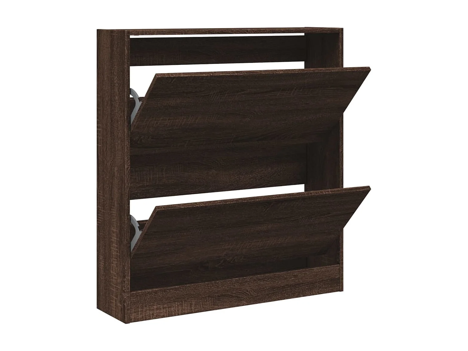 Schuhschrank Schuhregal Braun Eichen-Optik 80x21x87,5 cm Holzwerkstoff -gkd20044