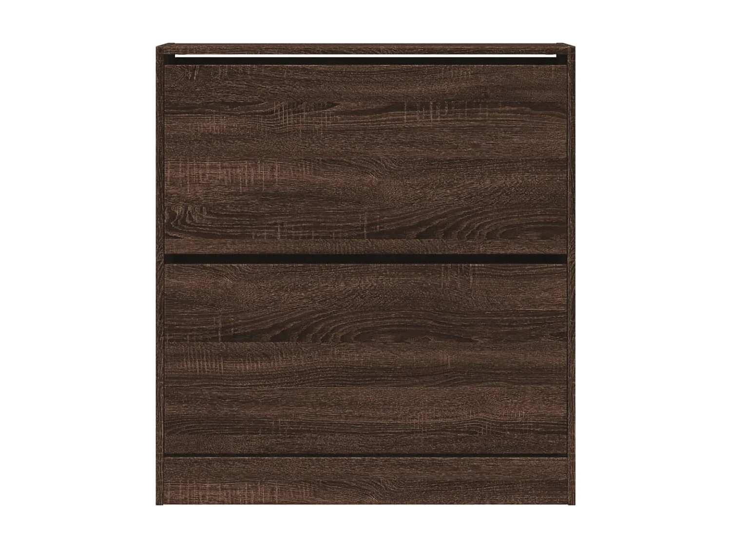 Schuhschrank Schuhregal Braun Eichen-Optik 80x21x87,5 cm Holzwerkstoff -gkd20044