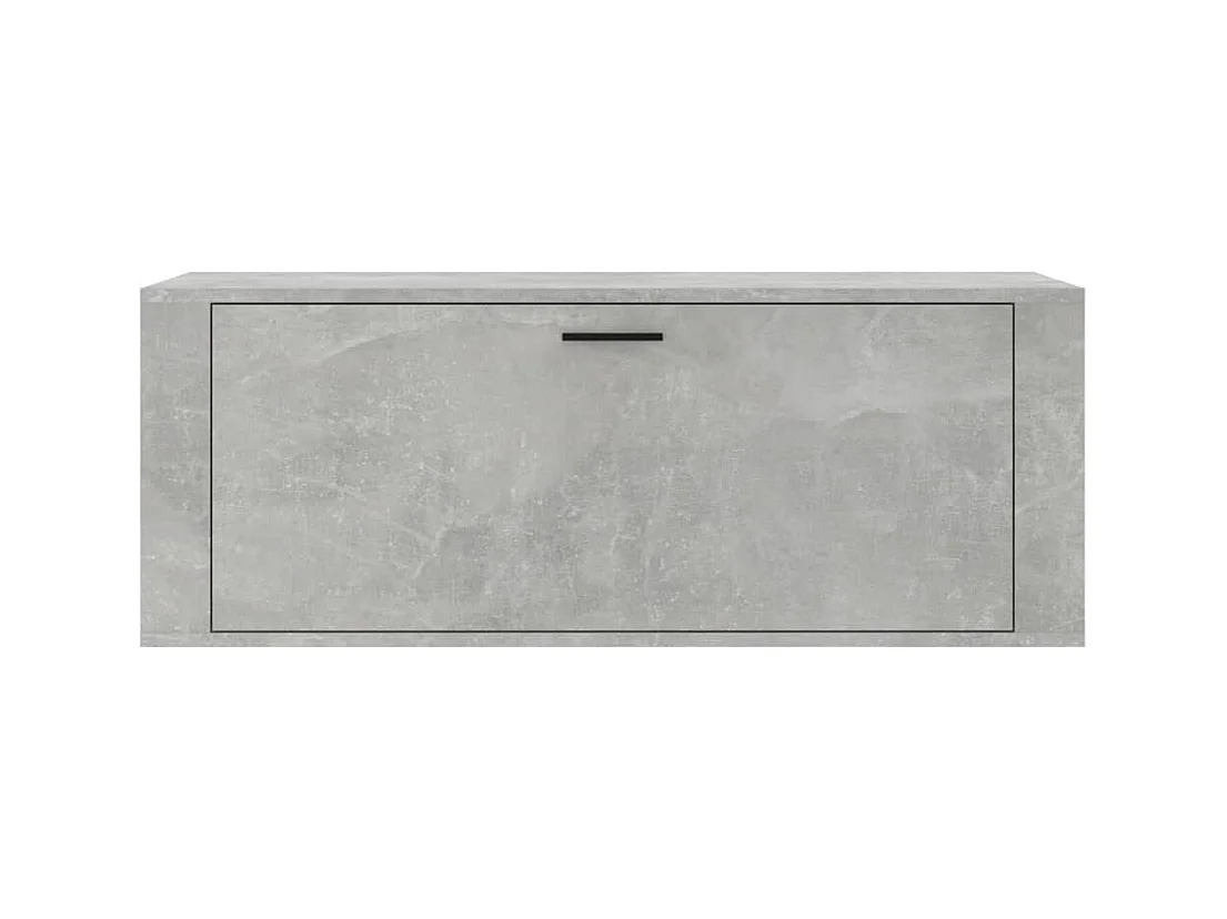 Wand-Schuhschrank Schuhregal Betongrau 100x35x38 cm Holzwerkstoff -gkd58532