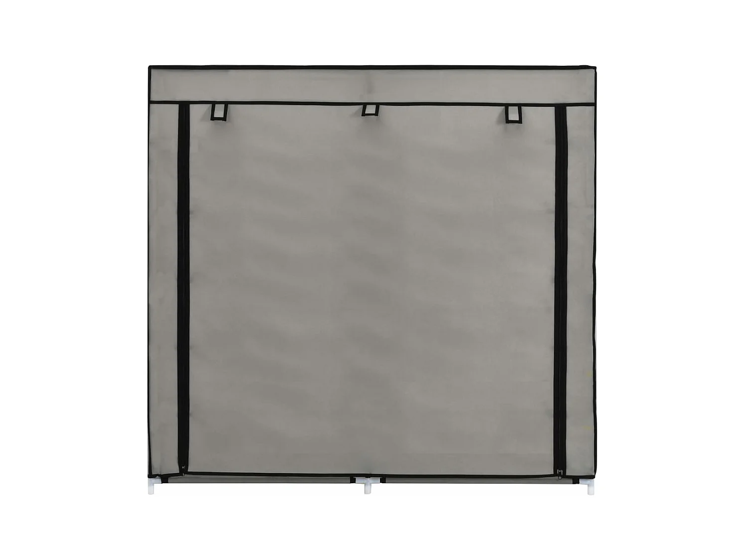 Schuhschrank Schuhregal mit Abdeckung Grau 115 x 28 x 110 cm Stoff -gkd41370