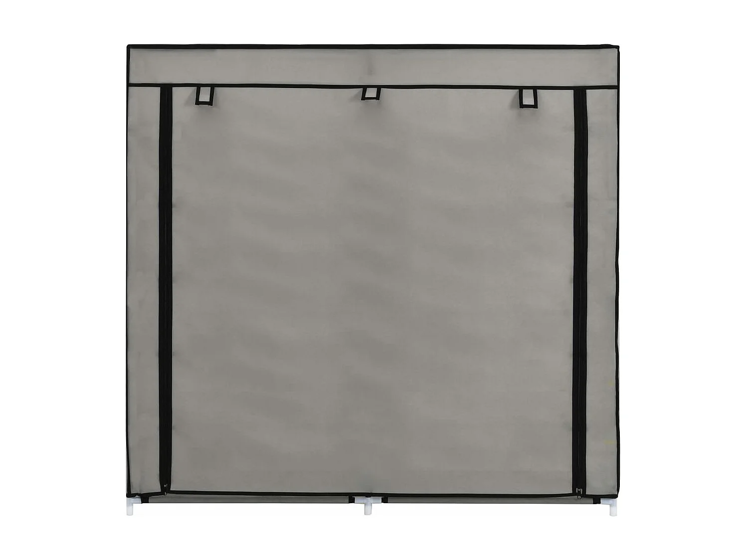 Schuhschrank Schuhregal mit Abdeckung Grau 115 x 28 x 110 cm Stoff -gkd41370