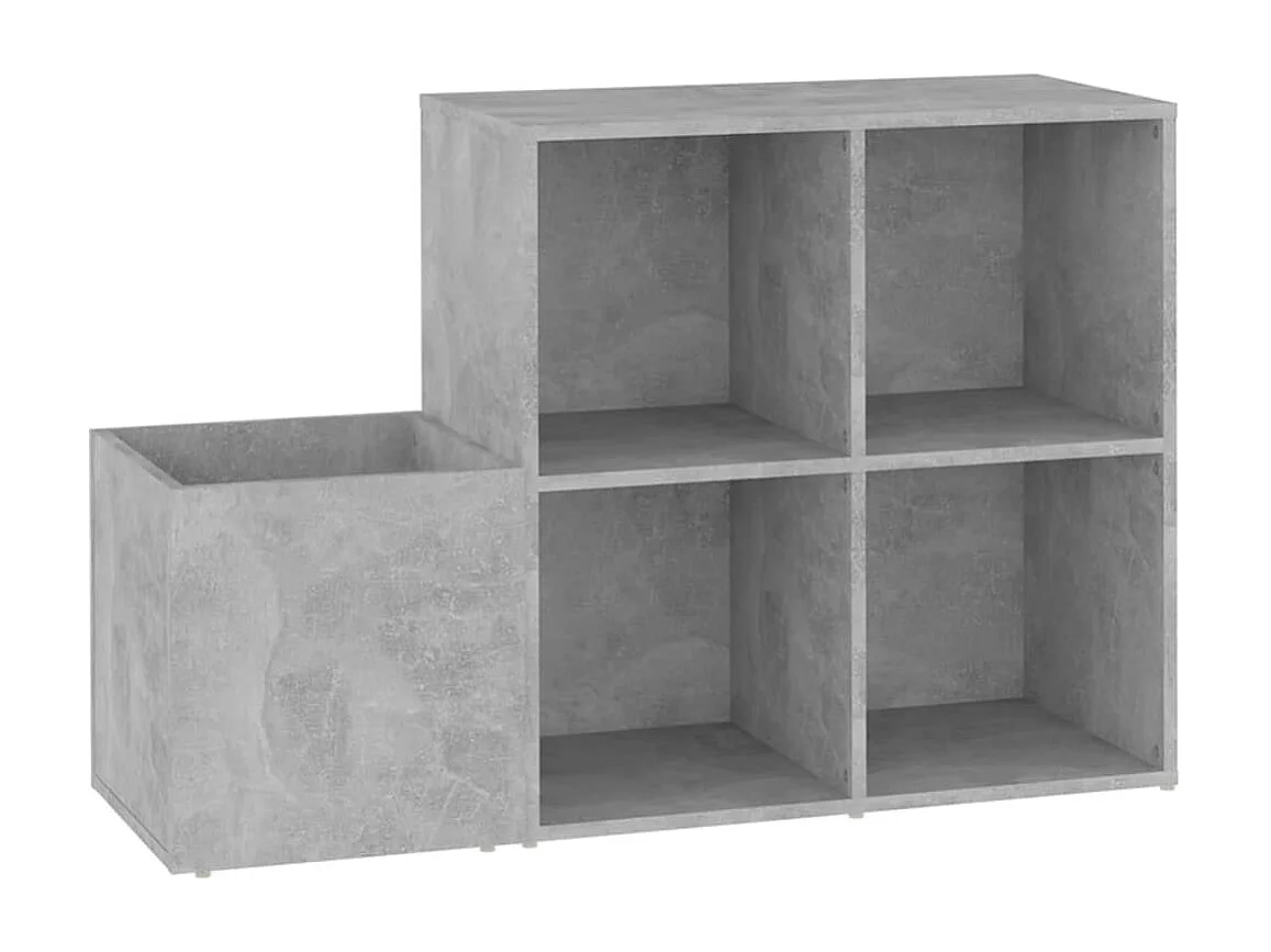 Flur-Schuhschrank Schuhregal Betongrau 105x35,5x70 cm Holzwerkstoff -gkd30449