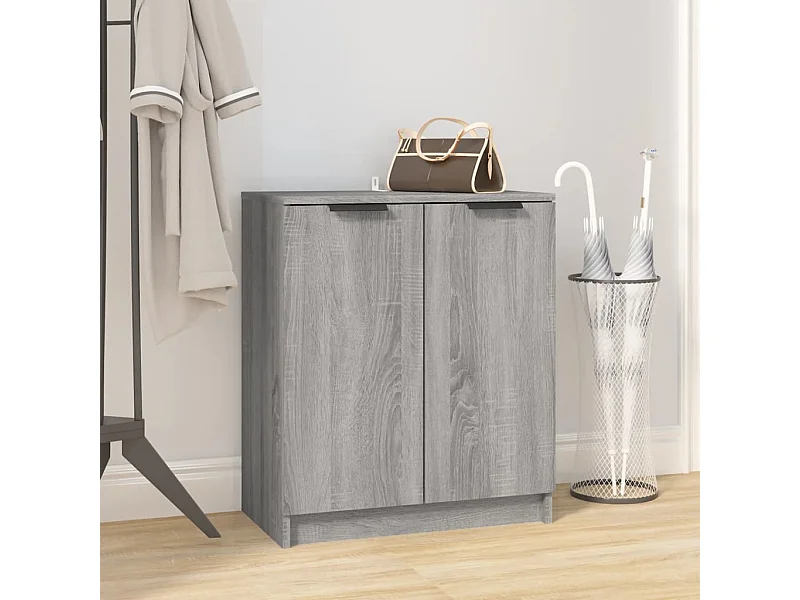 Schuhschrank Schuhregal Grau Sonoma 59x35x70 cm Holzwerkstoff -gkd96976