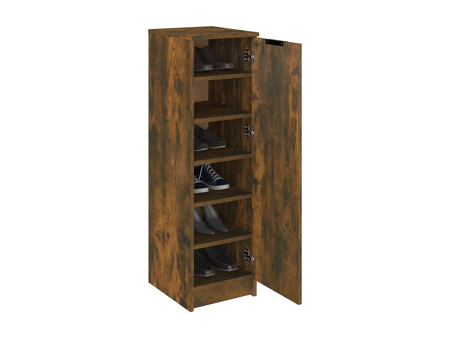 Schuhschrank Schuhregal Räuchereiche 30x35x100 cm Holzwerkstoff -gkd74968