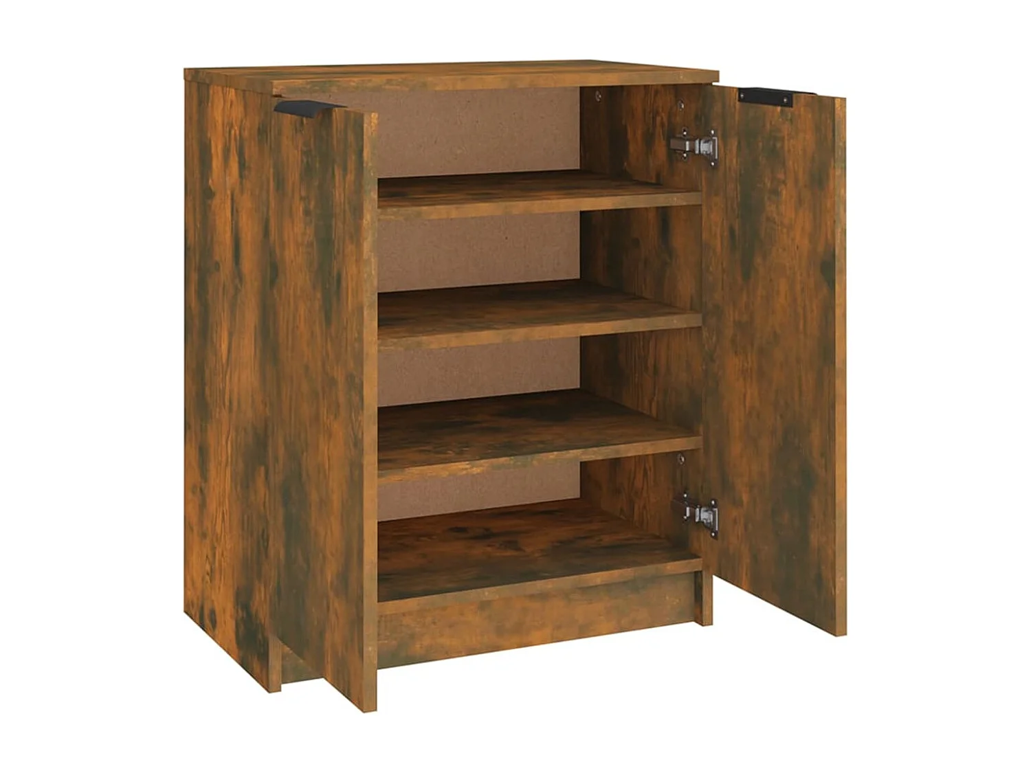 Schuhschrank Schuhregal Räuchereiche 59x35x70 cm Holzwerkstoff -gkd90533