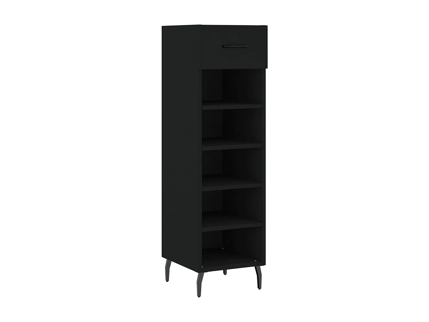 Schuhschrank Schuhregal Schwarz 30x35x105 cm Holzwerkstoff -gkd92825