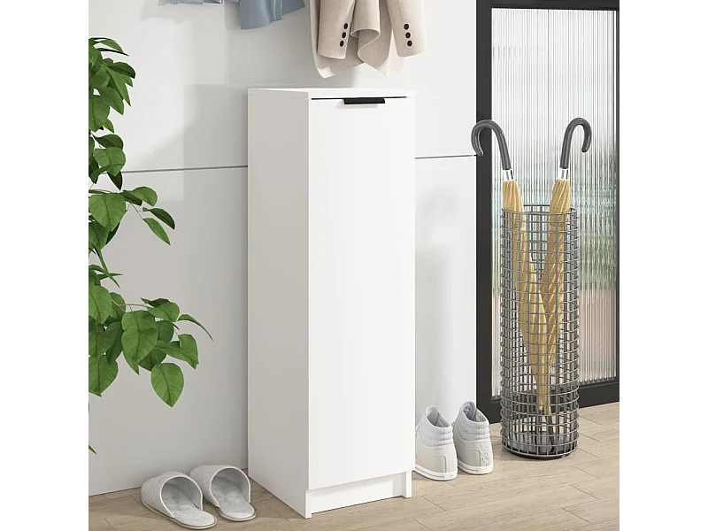 Schuhschrank Schuhregal Weiß 30x35x100 cm Holzwerkstoff -gkd91247