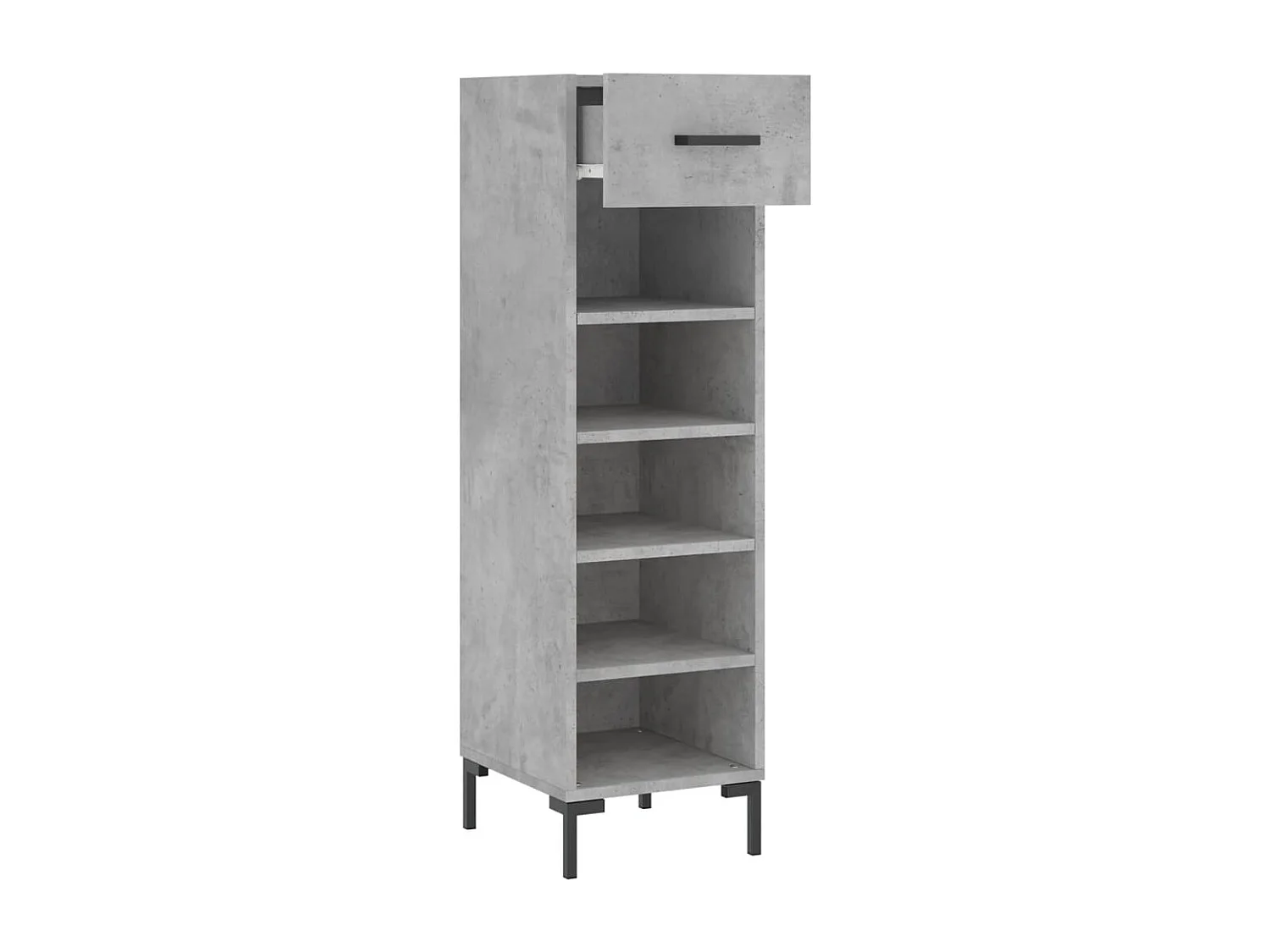 Schuhschrank Schuhregal Betongrau 30x35x105 cm Holzwerkstoff -gkd77218