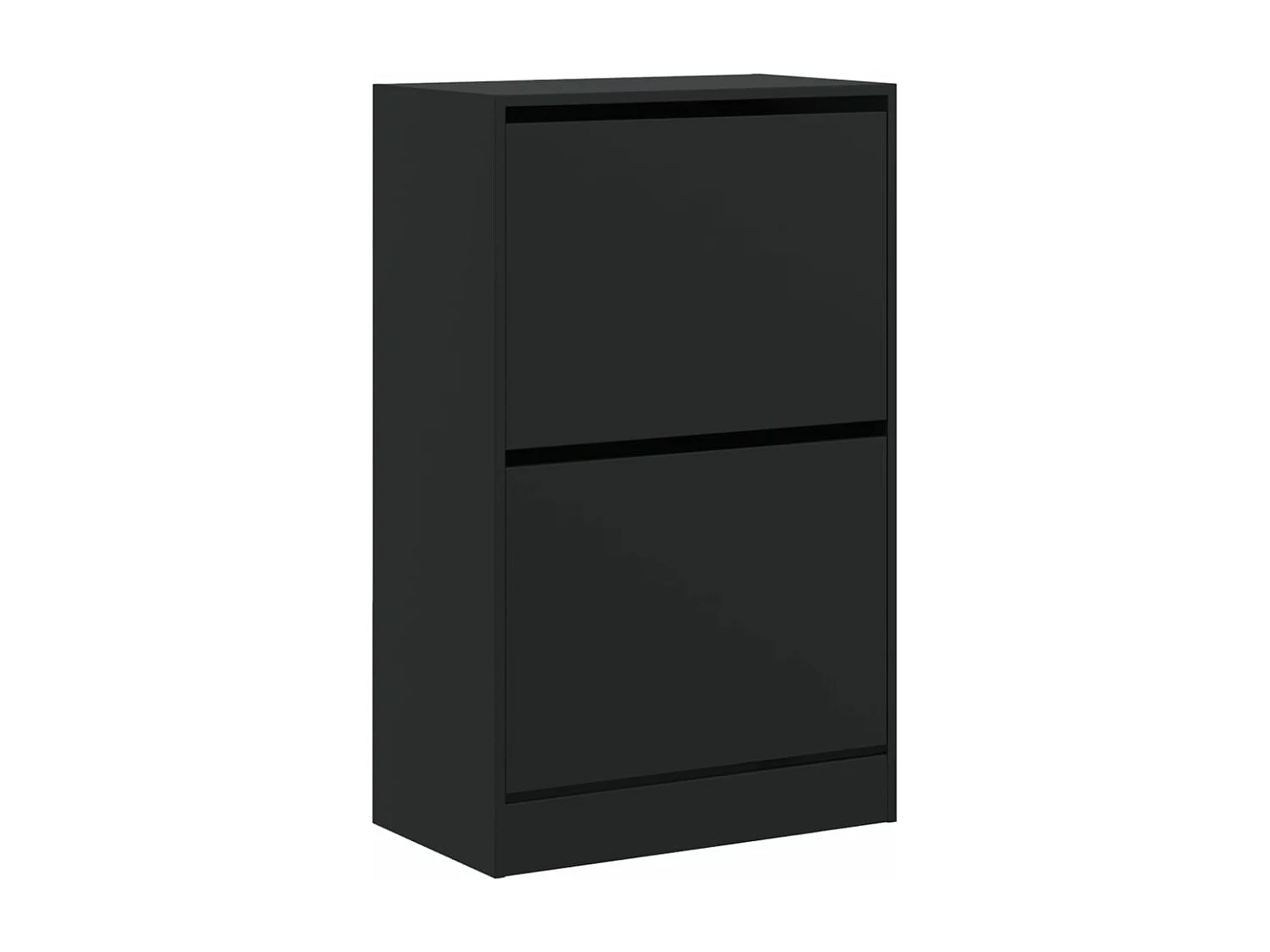 Schuhschrank Schuhregal Schwarz 60x34x96,5 cm Holzwerkstoff -gkd33559
