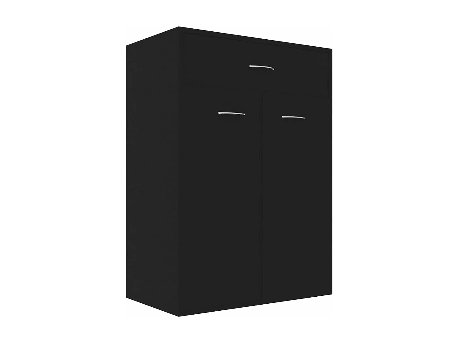 Schuhschrank Schuhregal Schwarz 60x35x84 cm Holzwerkstoff -gkd20841