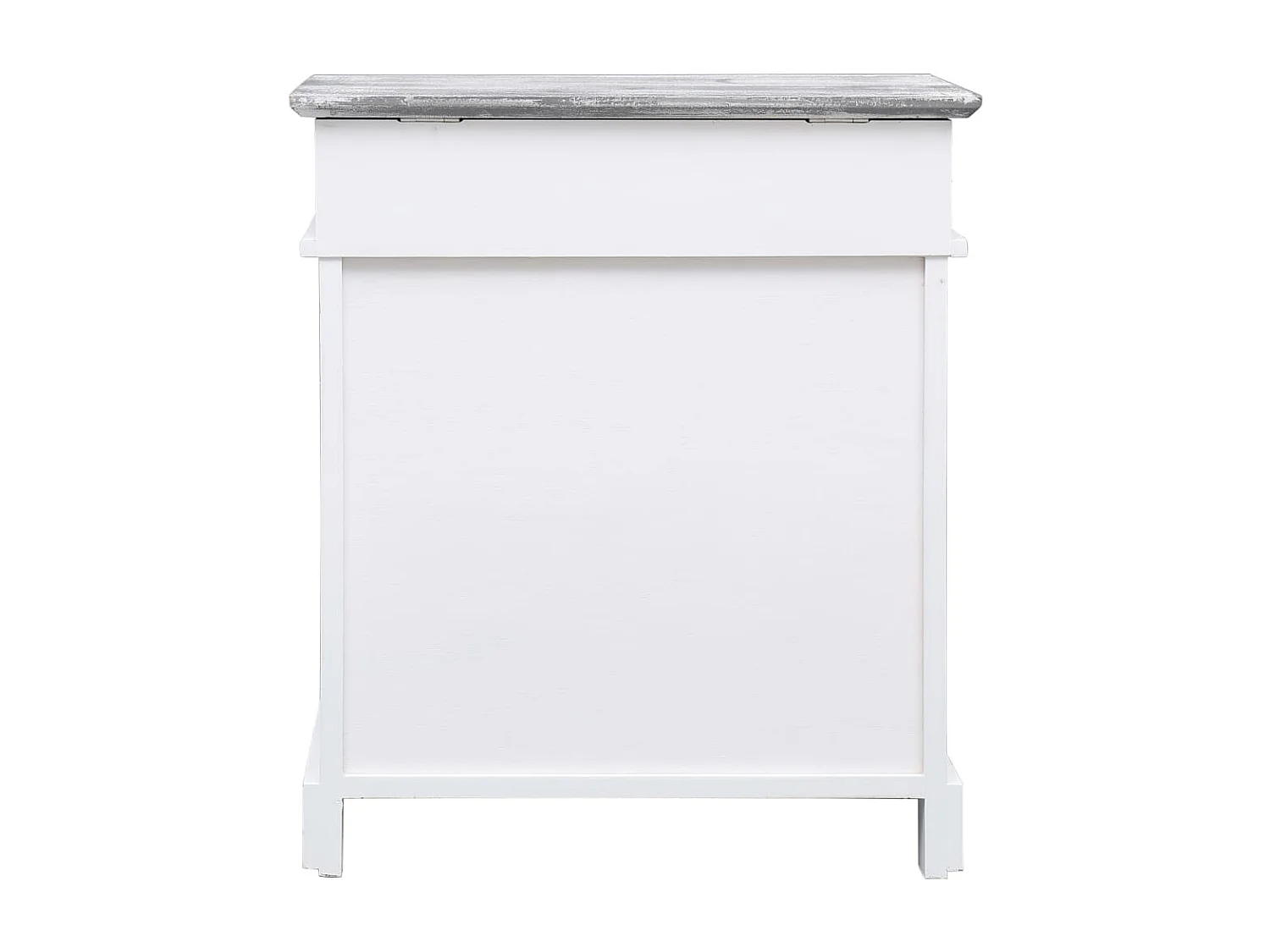 Schuhschrank Schuhregal Grau 50 x 28 x 58 cm Paulownia Holz -gkd54867