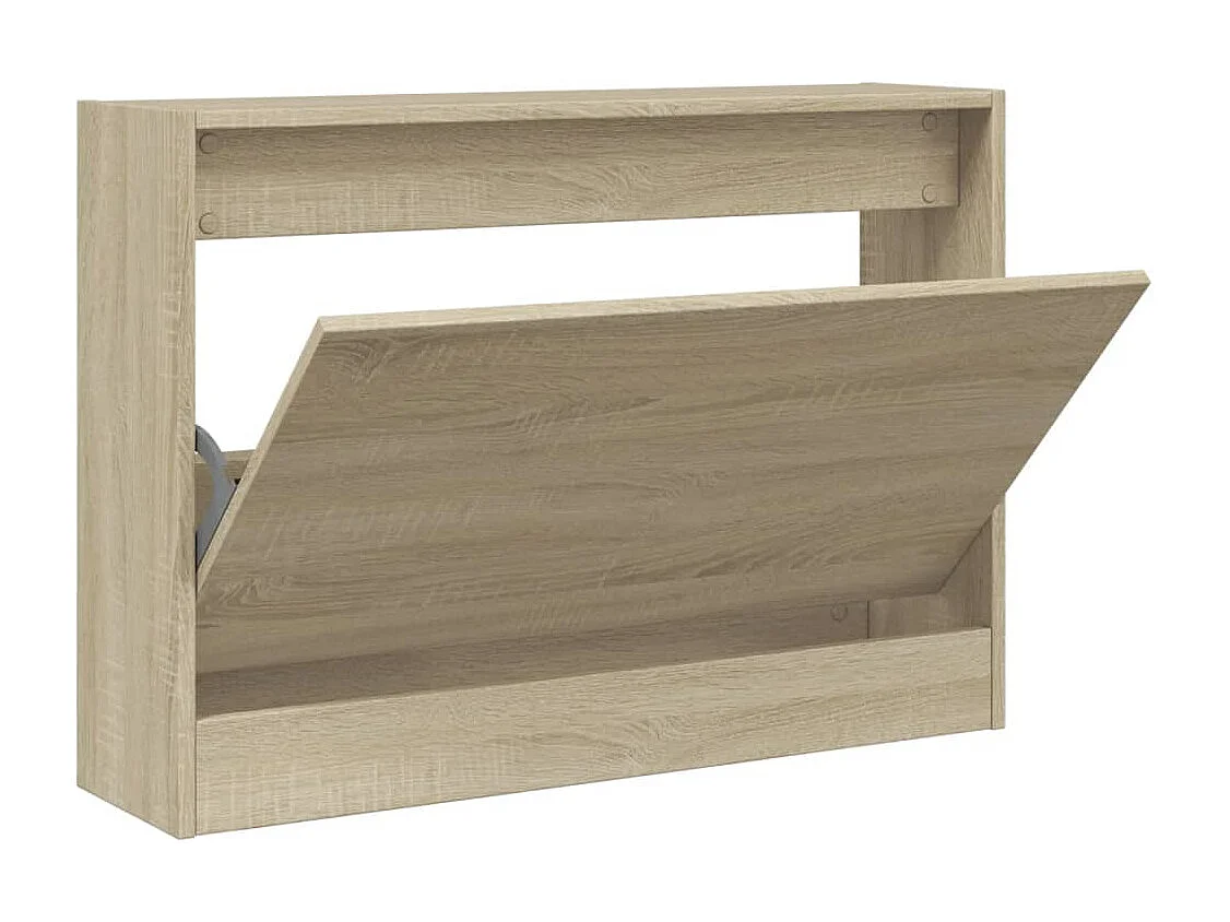 Schuhschrank Schuhregal Sonoma-Eiche 80x21x57 cm Holzwerkstoff -gkd79074