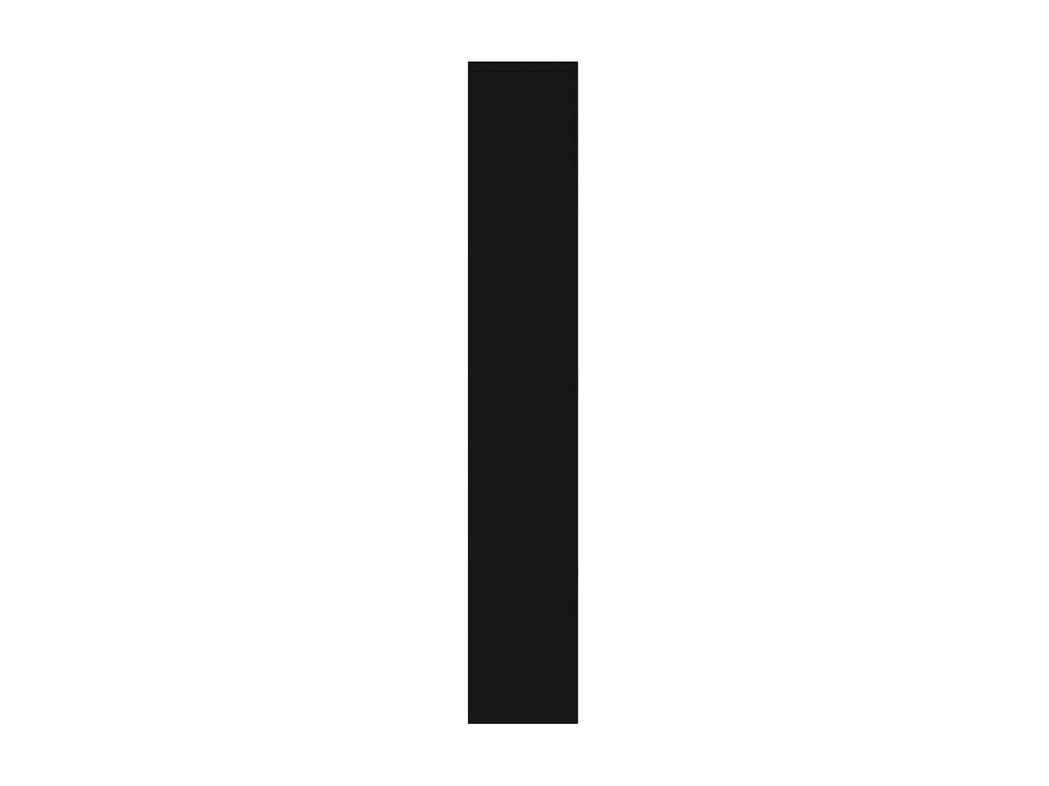 Schuhschrank Schuhregal mit Spiegel 3 Fächer Schwarz 63x17x102,5 cm -gkd93101