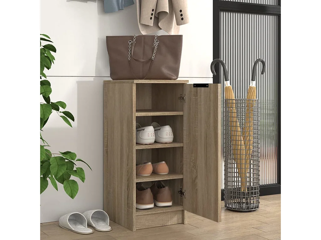Schuhschrank Schuhregal Sonoma-Eiche 30x35x70 cm Holzwerkstoff -gkd92100