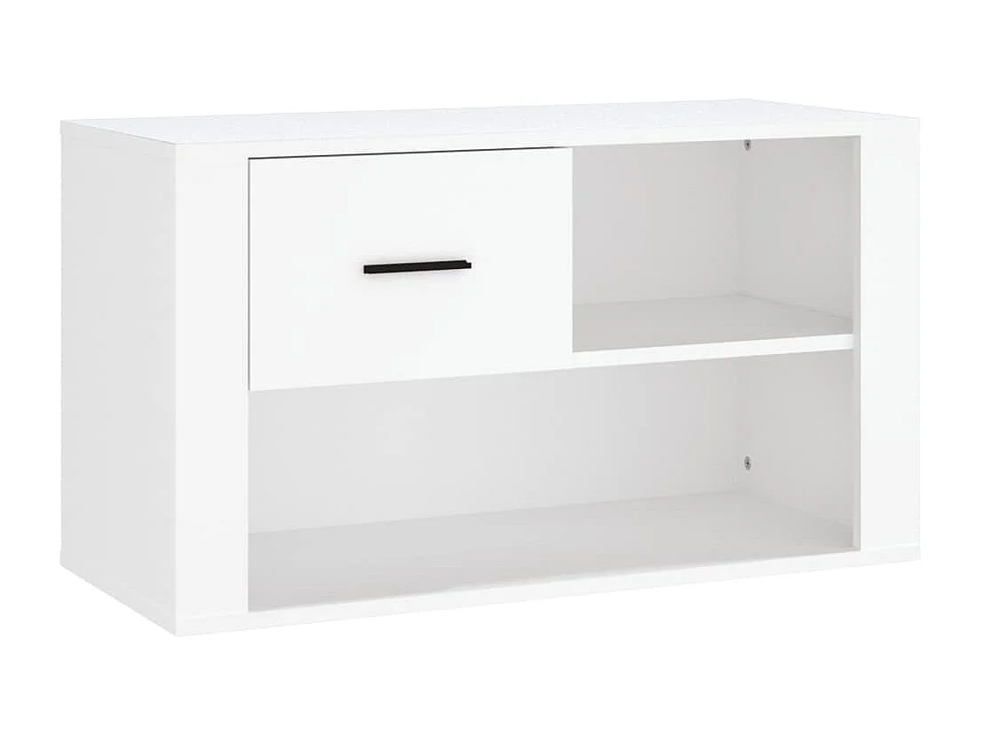 Schuhschrank Schuhregal Weiß 80x35x45 cm Holzwerkstoff -gkd42808