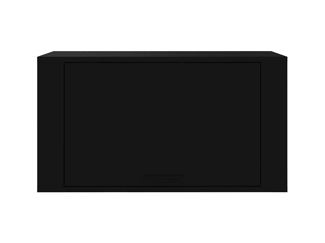 Wand-Schuhschrank Schuhregal Schwarz 70x35x38 cm Holzwerkstoff -gkd83764
