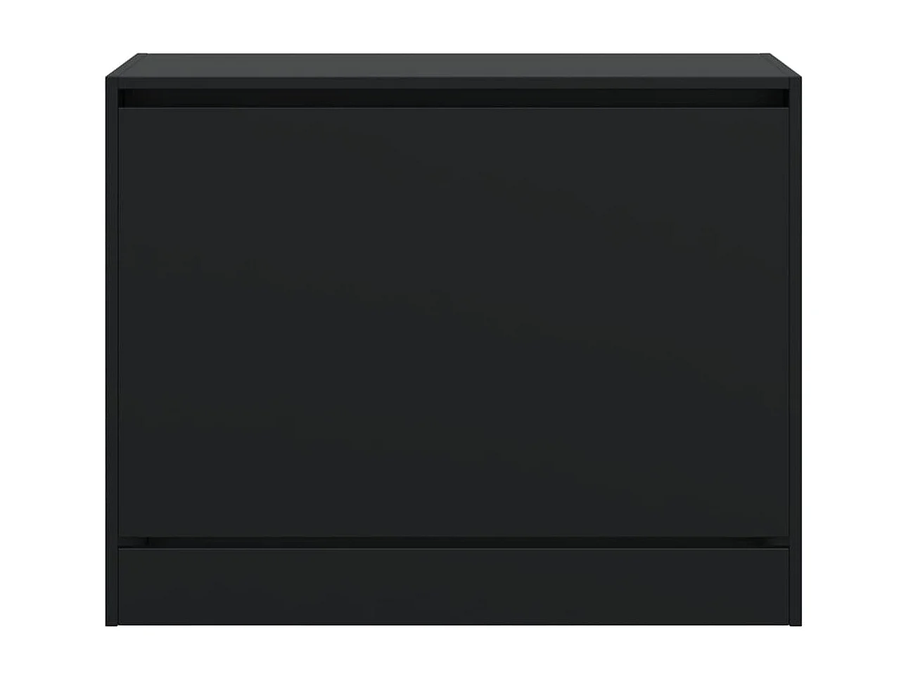 Schuhschrank Schuhregal Schwarz 80x34x63 cm Holzwerkstoff -gkd46177