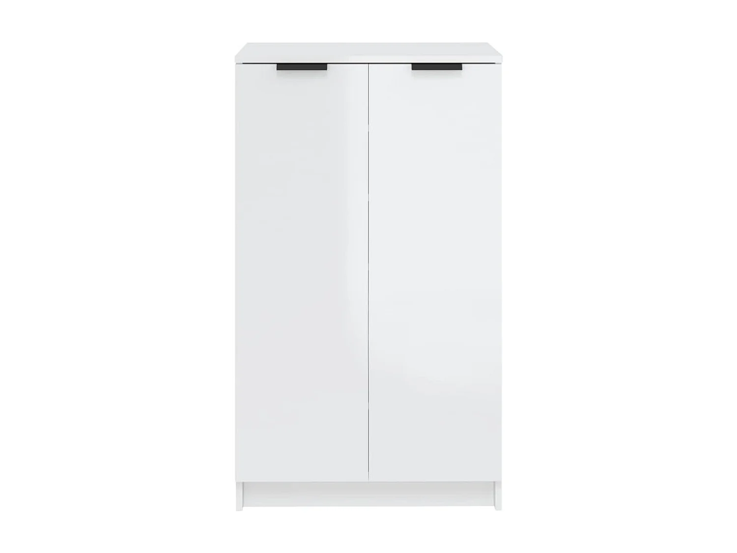 Schuhschrank Schuhregal Hochglanz-Weiß 59x35x100 cm Holzwerkstoff -gkd87168