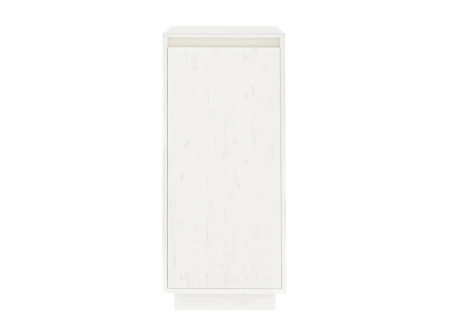 Schuhschrank Schuhregal Weiß 35x35x80 cm Massivholz Kiefer -gkd34815