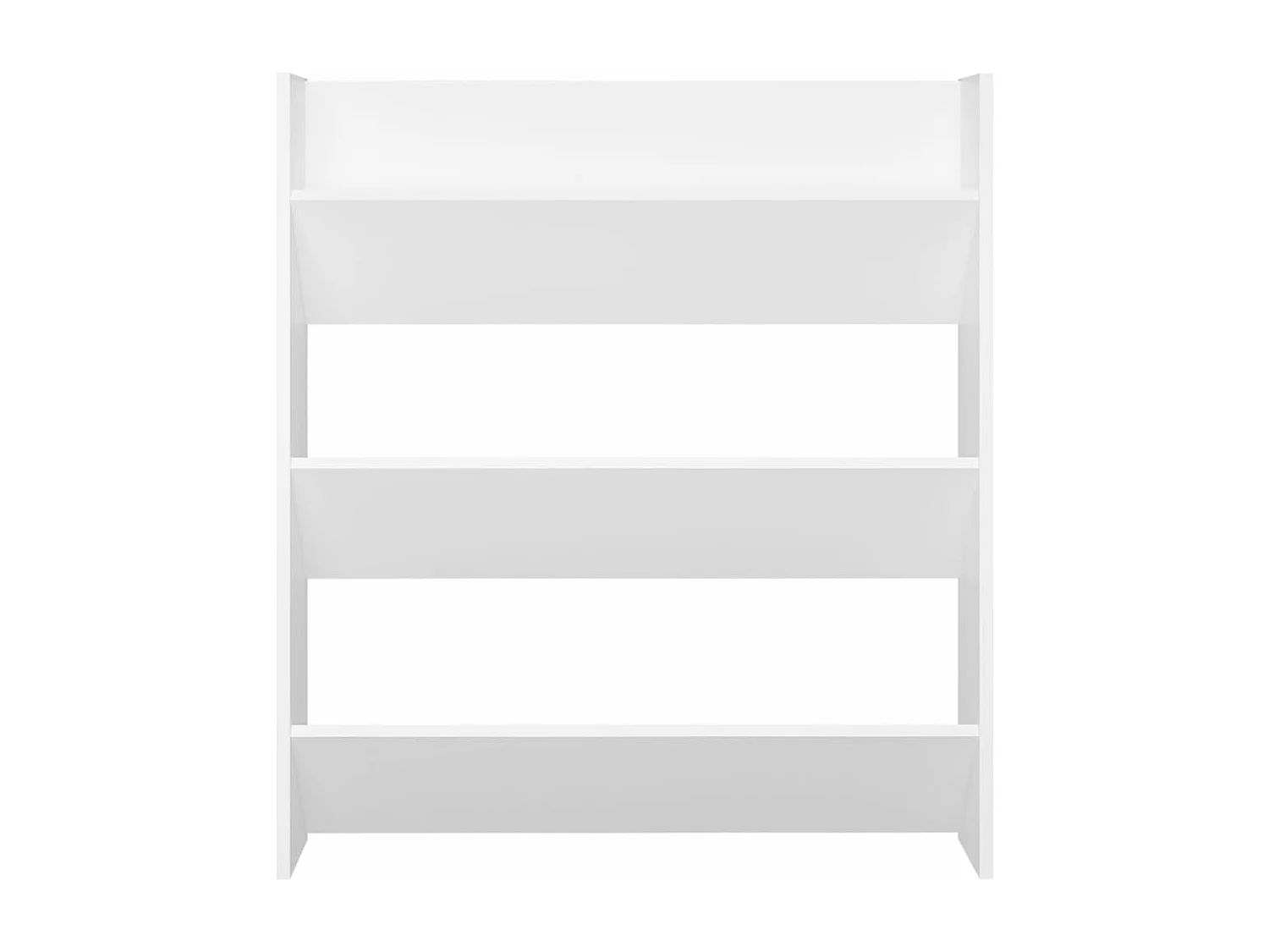 Wand-Schuhschrank Schuhregal Weiß 80x18x90 cm Holzwerkstoff -gkd45395