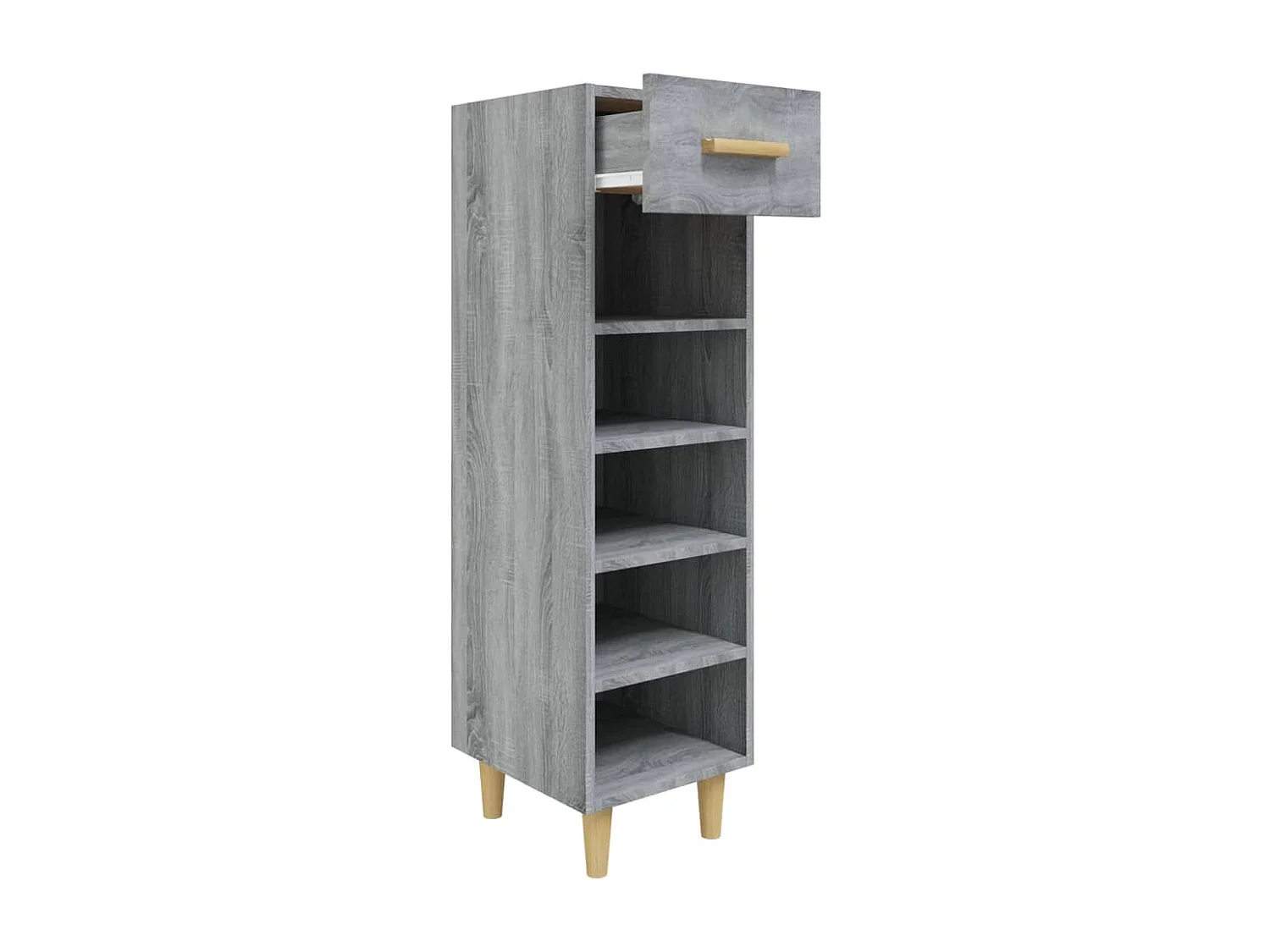Schuhschrank Schuhregal Grau Sonoma 30x35x105 cm Holzwerkstoff -gkd26441