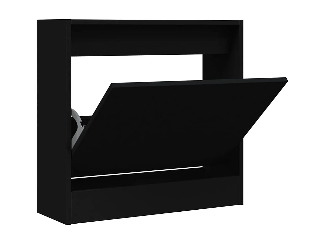 Schuhschrank Schuhregal Schwarz 60x21x57 cm Holzwerkstoff -gkd67939