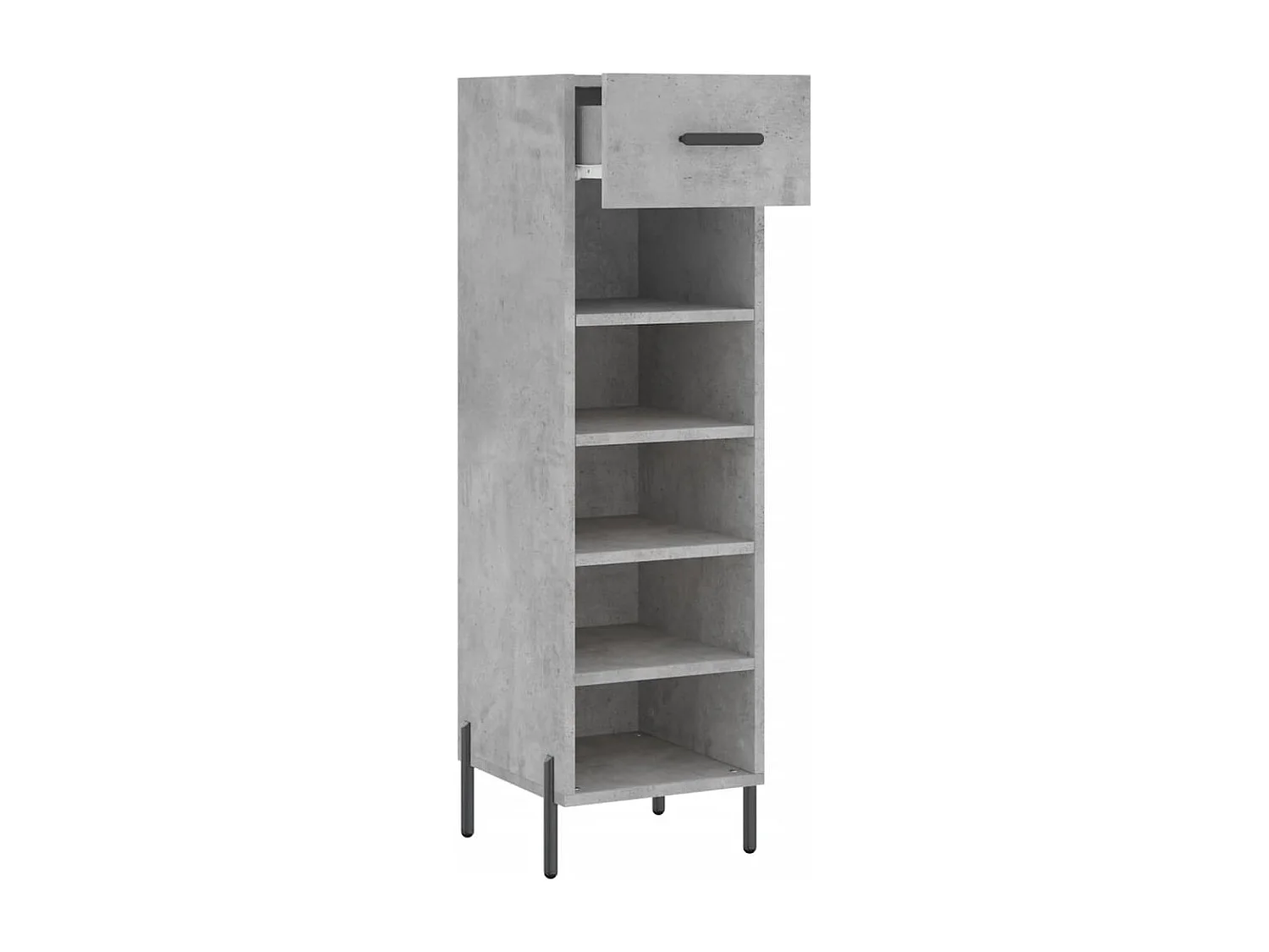 Schuhschrank Schuhregal Betongrau 30x35x105 cm Holzwerkstoff -gkd82212