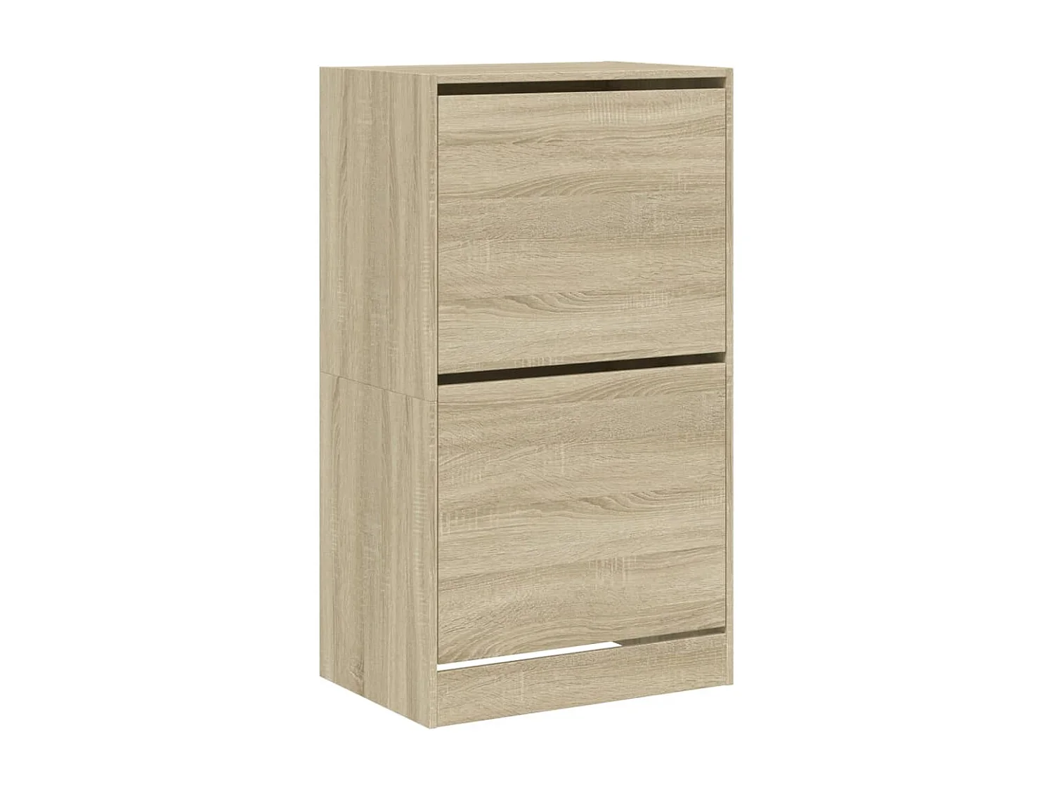 Schuhschrank Schuhregal mit 2 Klappen Sonoma-Eiche 60x42x108 cm -gkd81522