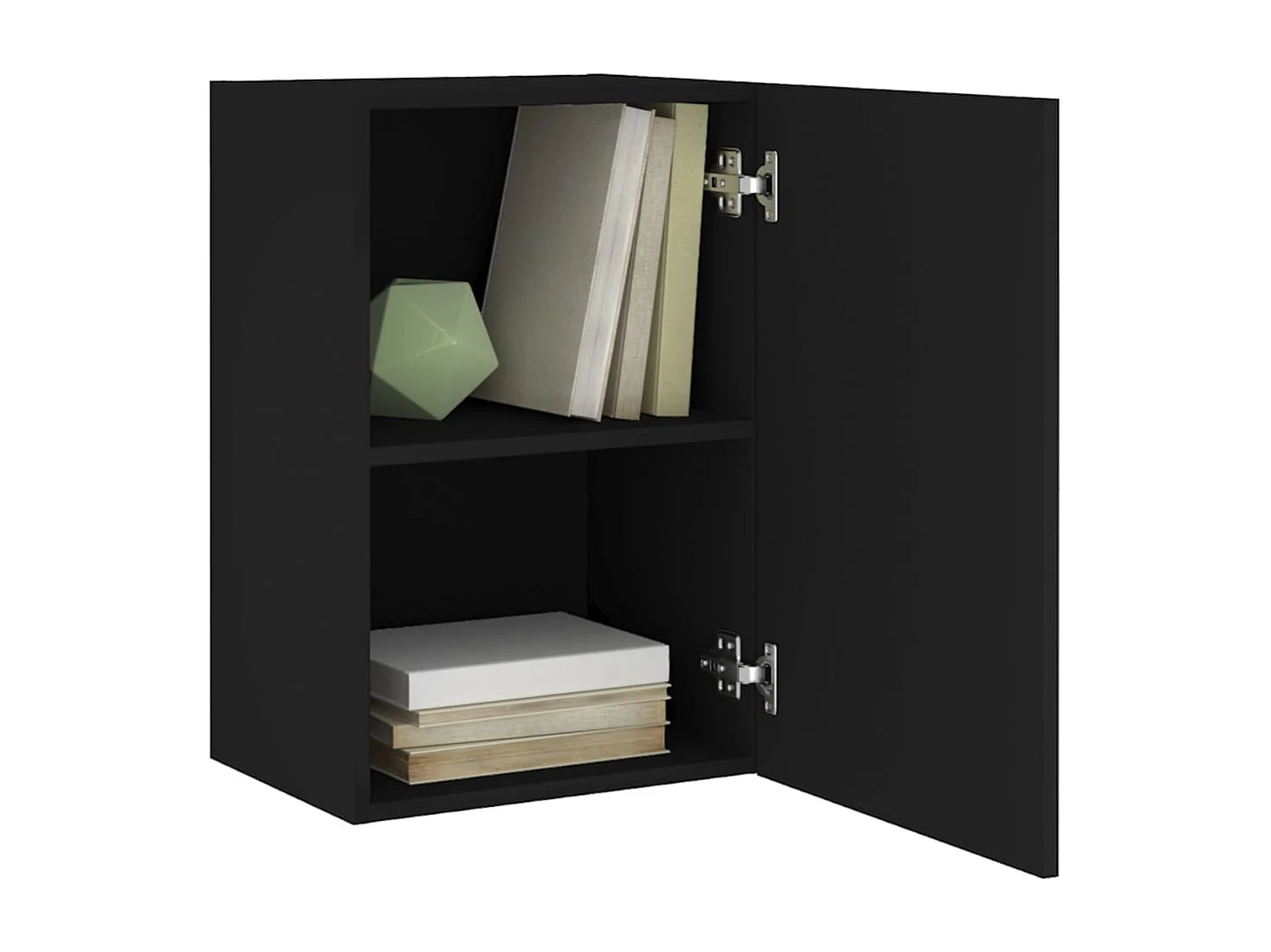 Mobile TV sospeso Nero 40,5x30x60 cm in Legno Multistrato CFW21741