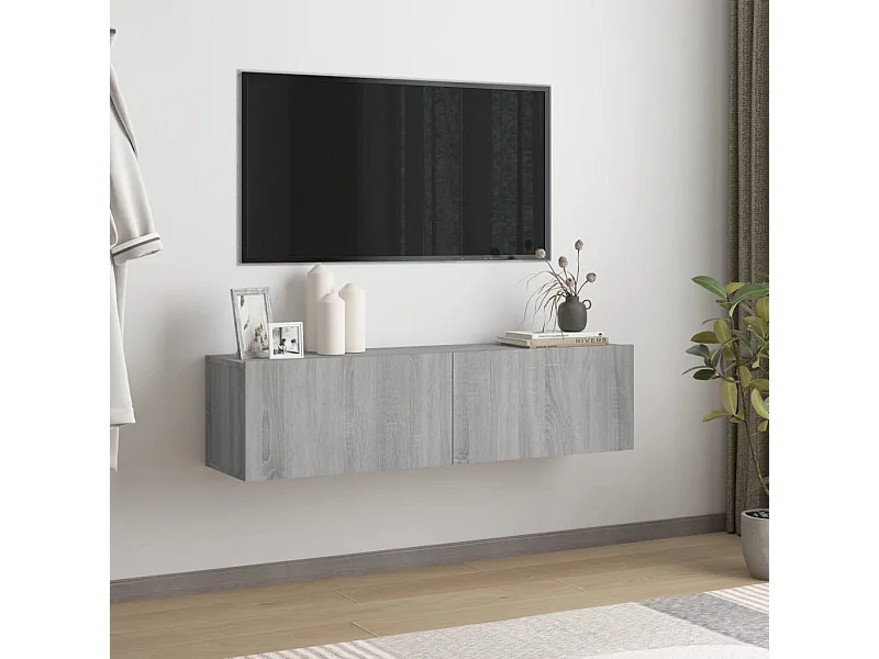 TV-Wandschrank,TV-Hängeschrank Grau Sonoma 120x30x30 cm Holzwerkstoff -gkd871204