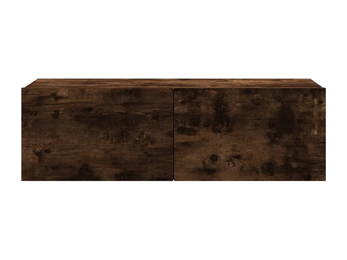 TV-Wandschrank,TV-Hängeschrank Räuchereiche 100x30x30 cm Holzwerkstoff -gkd350067